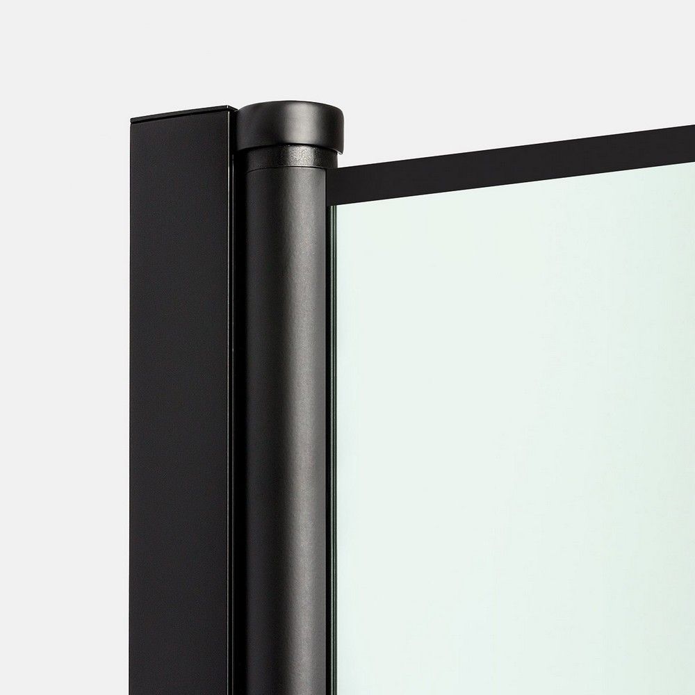 Шторка для ванны NEW TRENDY NEW SOLEO BLACK 100 см P-0050 R (черный)