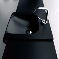 KERASAN Inka Project панель накладная керамическая 32х35,5  исполнение Nero Lucido