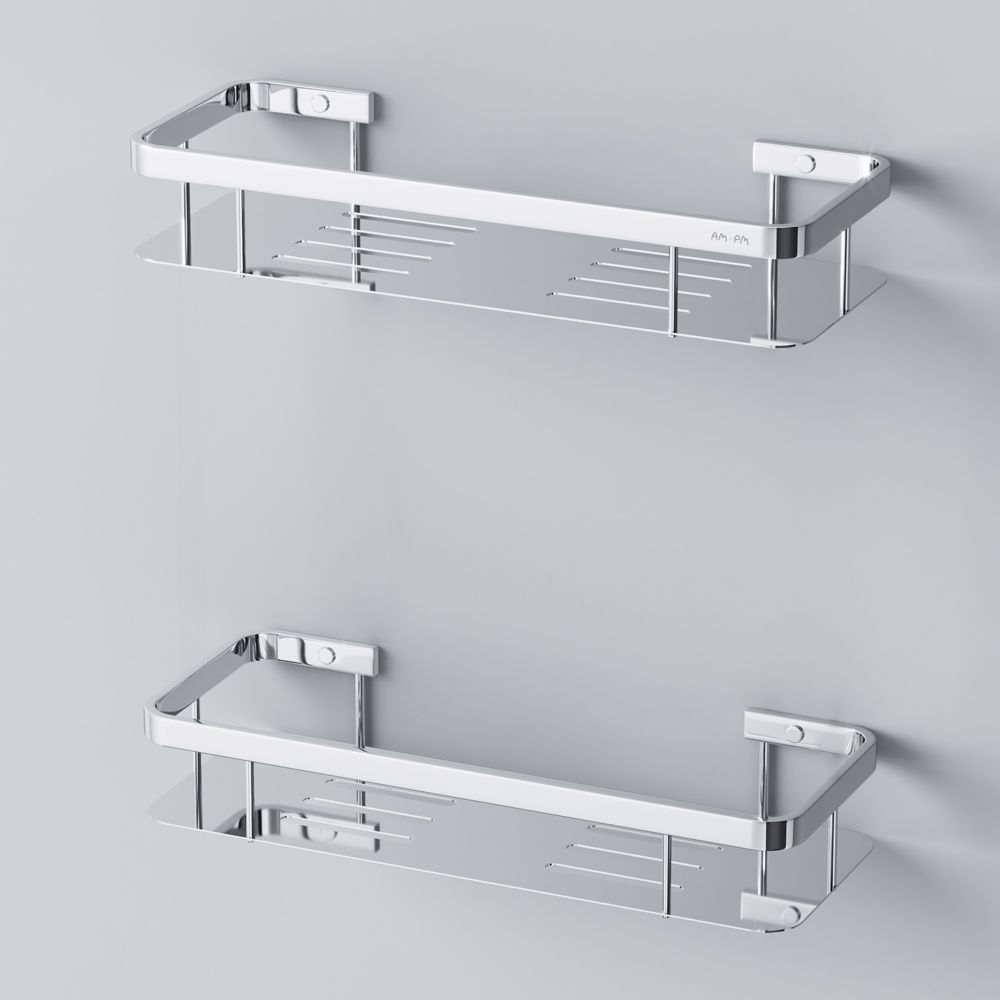 A7453200 Sense L Полка для душа прямая двухъярусная, хром, шт A7453200 Sense L Полка для душа прямая двухъярусная, хром, шт