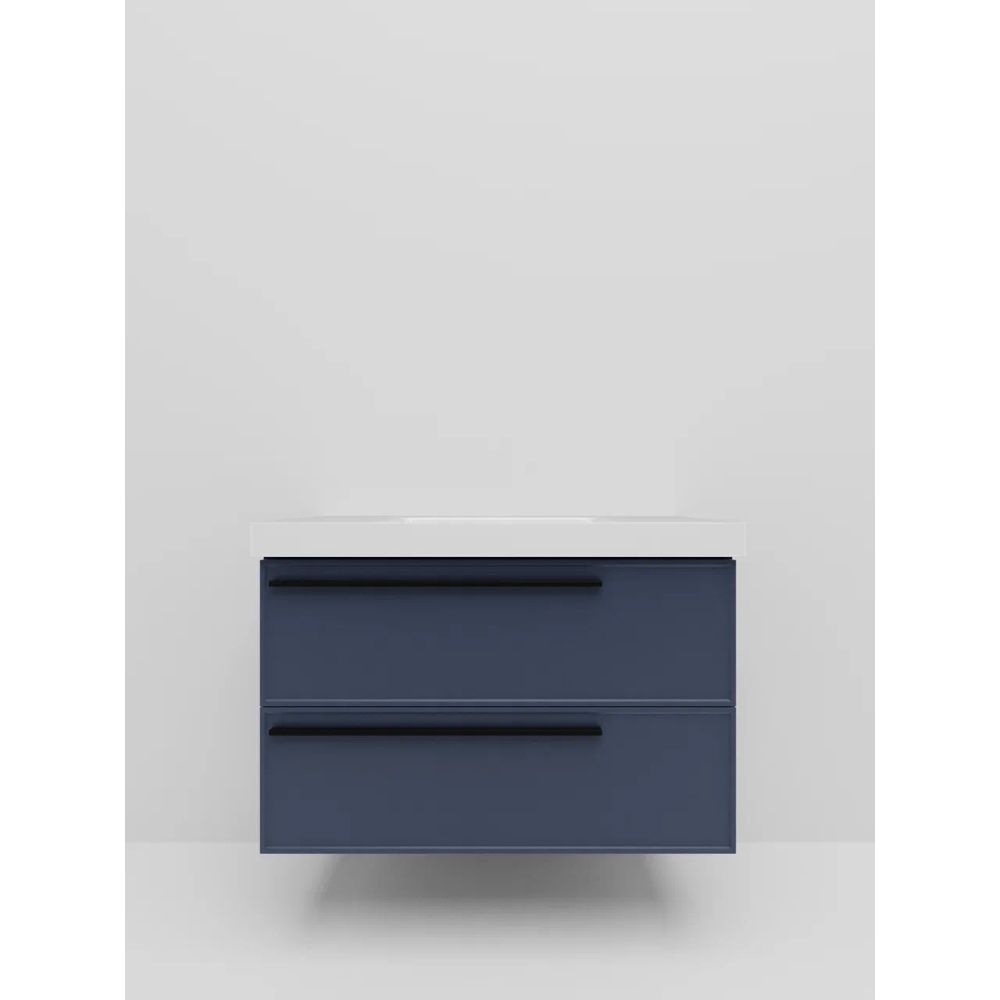 Тумба под раковину подвесная La Fenice Elba TWIN FNC-01-ELB-BG-80-2, синяя, артикул FNC-01-ELB-BG-80-2