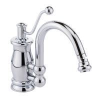 VIVALDI Смеситель для биде моноком., донный клапан "click-clack" с переливом, хром