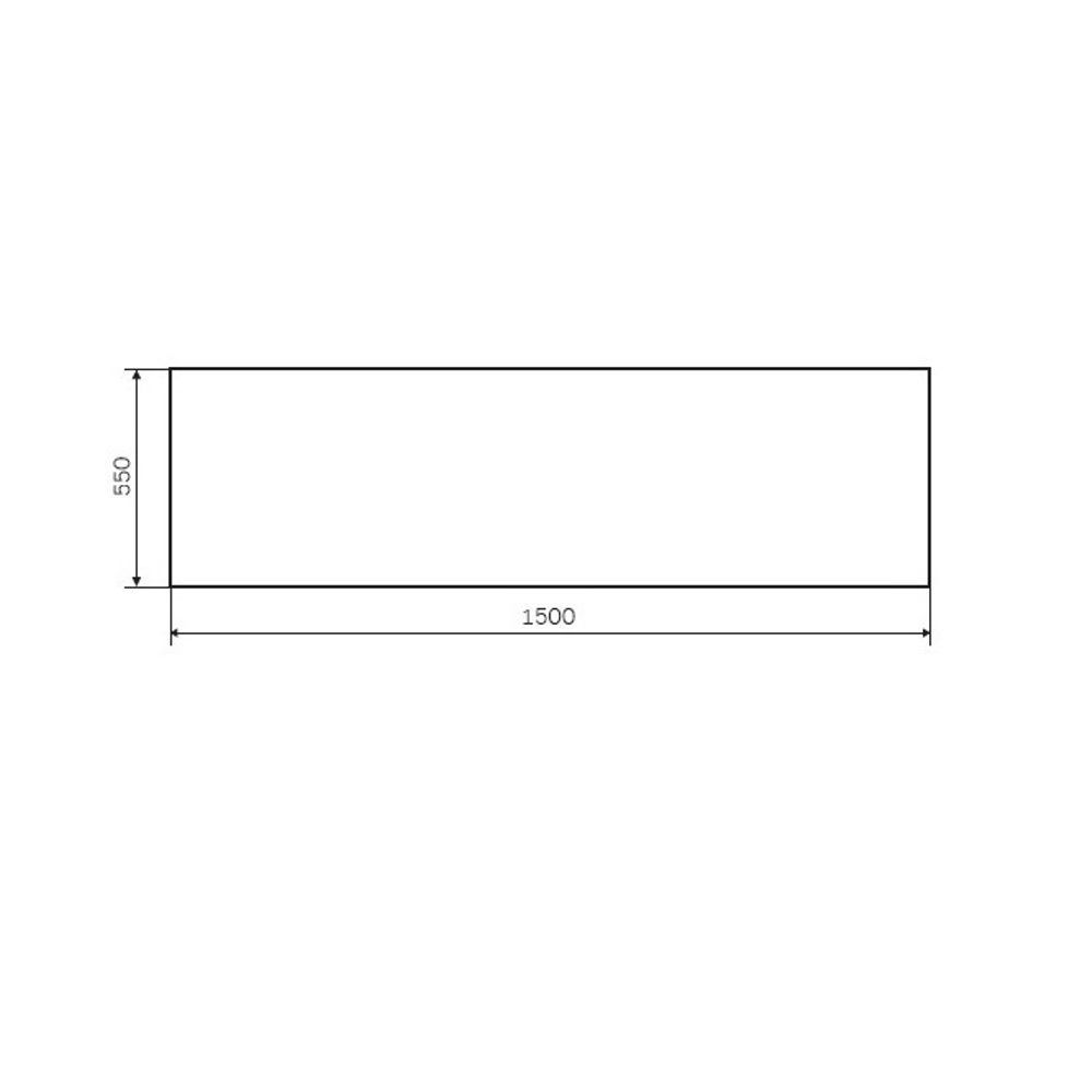 W90A-150-070W-P1 Gem, панель фронтальная для ванны A1 150х70см W90A-150-070W-P1 Gem, панель фронтальная для ванны A1 150х70см