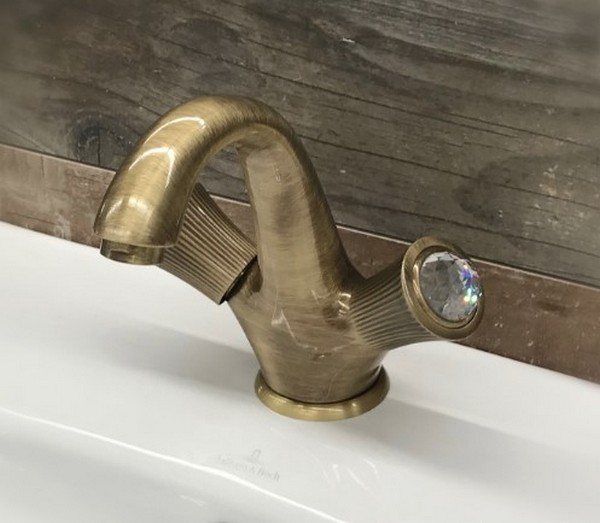 Смеситель для раковины Fiore VENERE SKY (SWAROVSKI®) 13ZZ0622, бронза