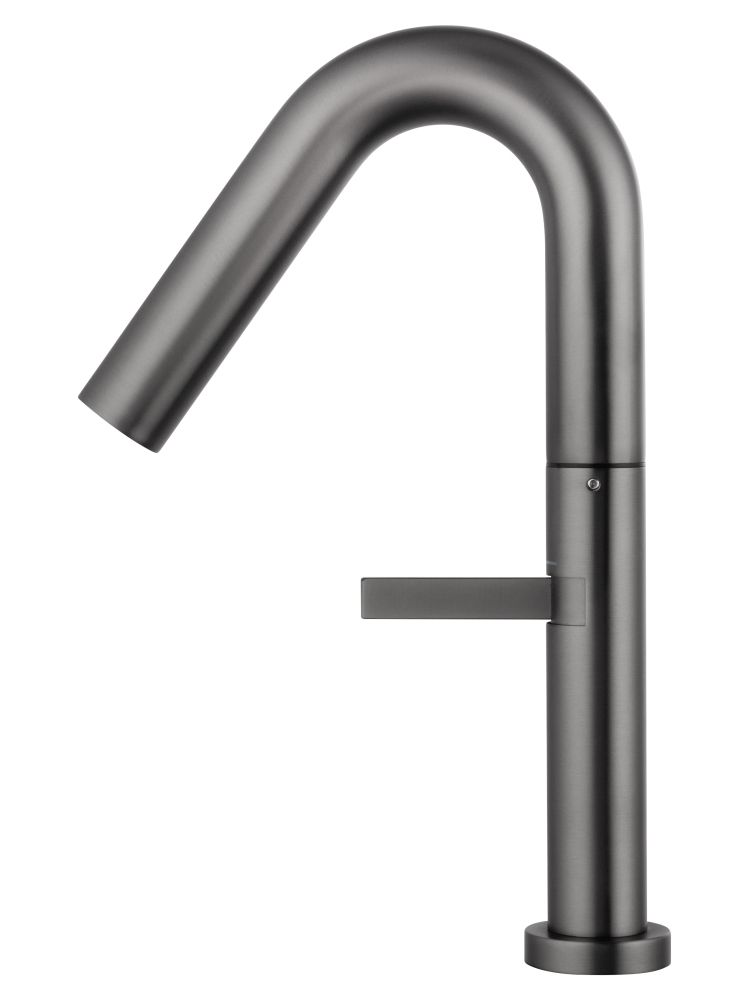 Смеситель для раковины высокий WONZON & WOGHAND, Темный графит (WW-6068-BGG)