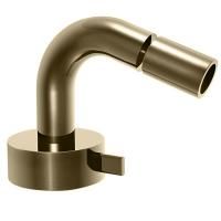 Fantini AF/21 Смеситель для биде, 1 отв., без донного клапана, излив 130мм, цвет: Matt British Gold PVD