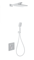Душевая система с термостатом встраиваемая WONZON & WOGHAND, Белый матовый (WW-B4003-MW)