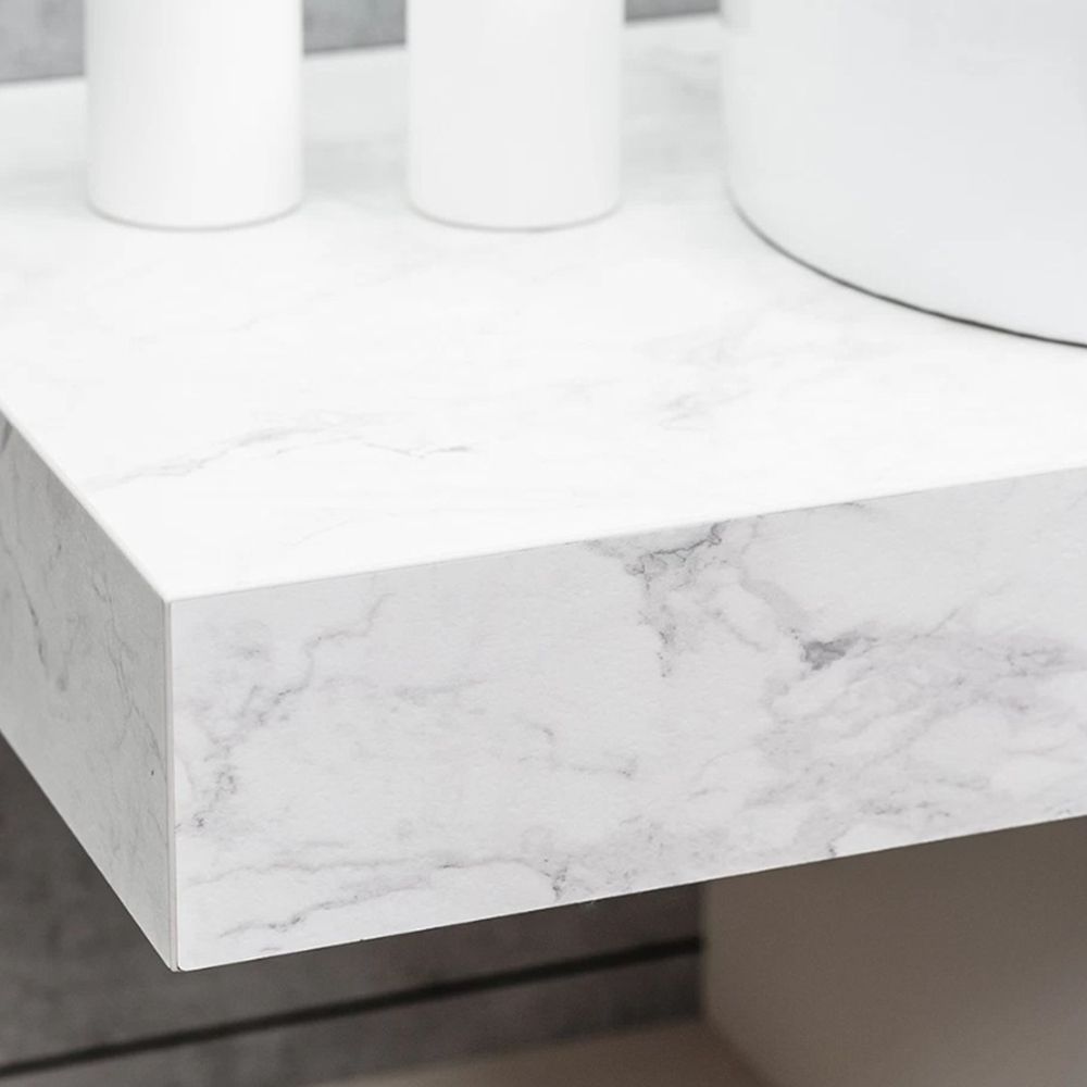 Столешница Velvex Unit 100, белый мрамор