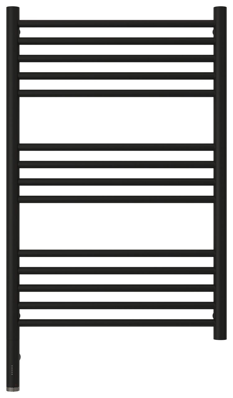 Полотенцесушитель электрический "БОГЕМА 3.0" прямая 800х500 / МЭМ левый (Матовый чёрный)