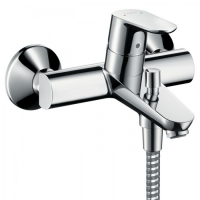 Смеситель для ванны и душа, Hansgrohe, Focus, тип открывания воды-однорычажный, тип регулирования воды-керамический картридж, тип установки-настенный, отверстия для монтажа-2, вынос излива, мм-196.5, тип излива-неподвижный, комплектация-переключатель ваку Смеситель для ванны и душа, Hansgrohe, Focus, тип открывания воды-однорычажный, тип регулирования воды-керамический картридж, тип установки-настенный, отверстия для монтажа-2, вынос излива, мм-196.5, тип излива-неподвижный, комплектация-переключатель ваку