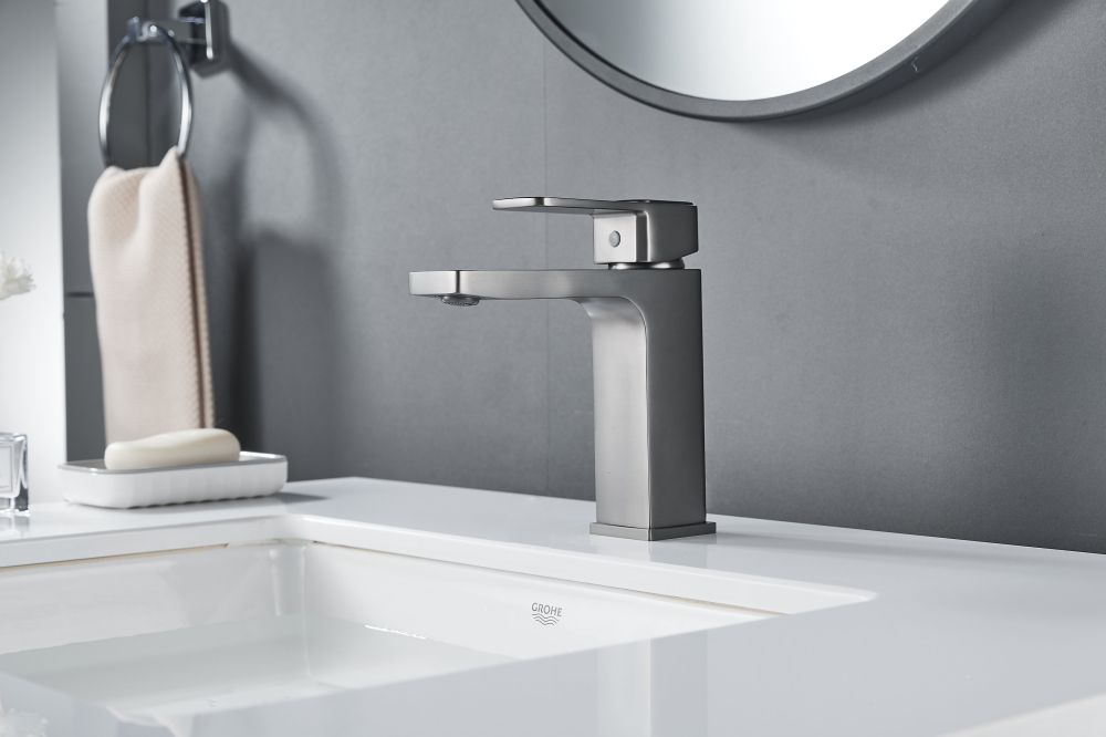 Смеситель для раковины Shevanik S9701T, оружейная сталь