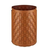 Colombo Adj Круглая корзина Bottega, D40H57 см, цвет: коньяк/бордо Colombo Adj Круглая корзина Bottega, D40H57 см, цвет: коньяк/бордо