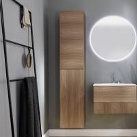 Burgbad COCO Шкаф высокий 350х350х1760 мм, 2 дверцы, петли слева, 2 внутр выдв ящика, 5 полок, цвет коньячный орех Burgbad COCO Шкаф высокий 350х350х1760 мм, 2 дверцы, петли слева, 2 внутр выдв ящика, 5 полок, цвет коньячный орех