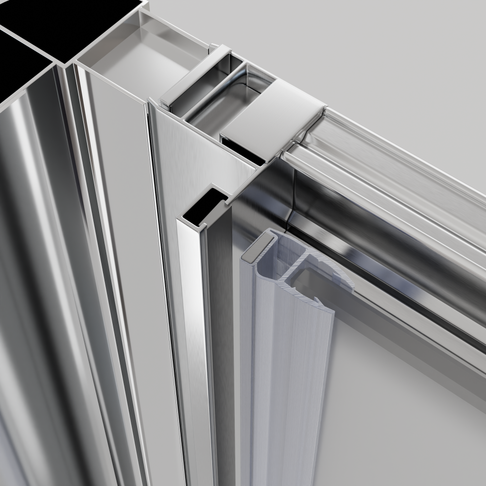 Душевой уголок RGW PA-045 (Матовое-Сатинат, 1000x900)