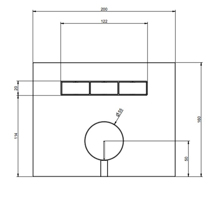 Gessi Hi-Fi Смеситель для душа, с включением до 3 источников одновременно (внешняя часть), цвет: Copper PVD