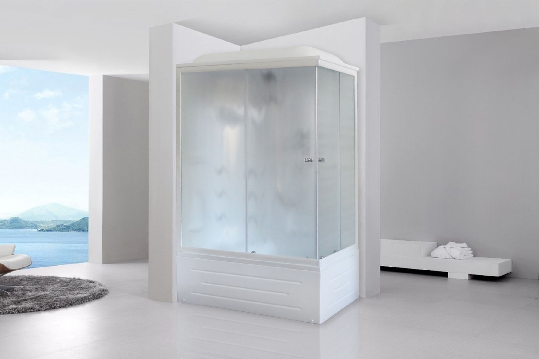 Душевая кабина Royal Bath RB 8100BP2-M (матовое) левая Душевая кабина Royal Bath RB 8100BP2-M (матовое) левая