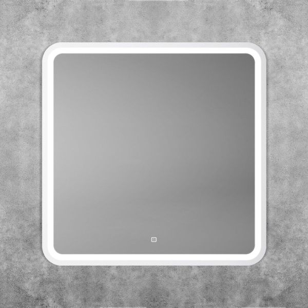 Зеркало с подсветкой "Genova 800x800" AM-Gen-800-800-DS-F-White