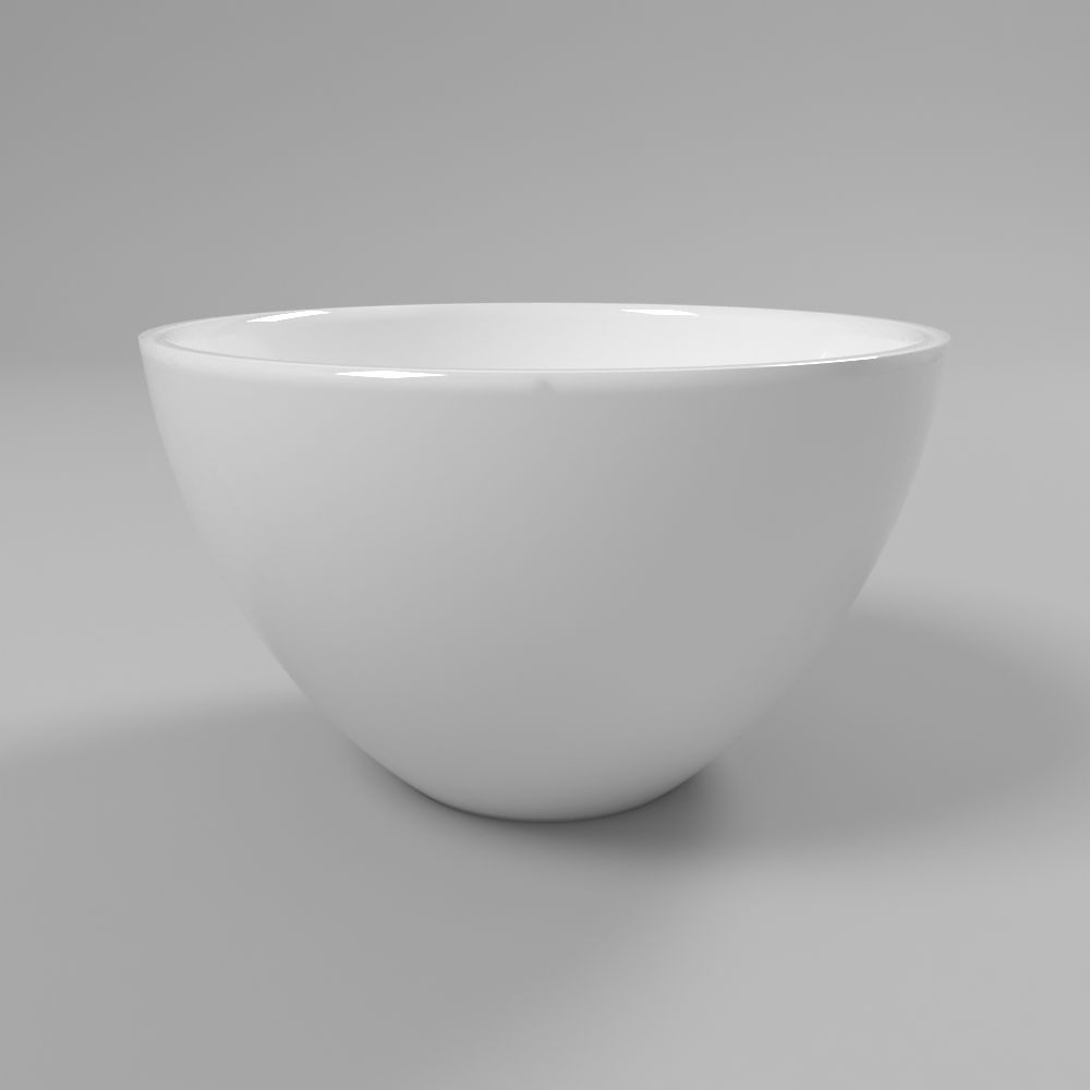 Умывальник WHITECROSS Amethyst D=50 (белый глянец) иск. камень