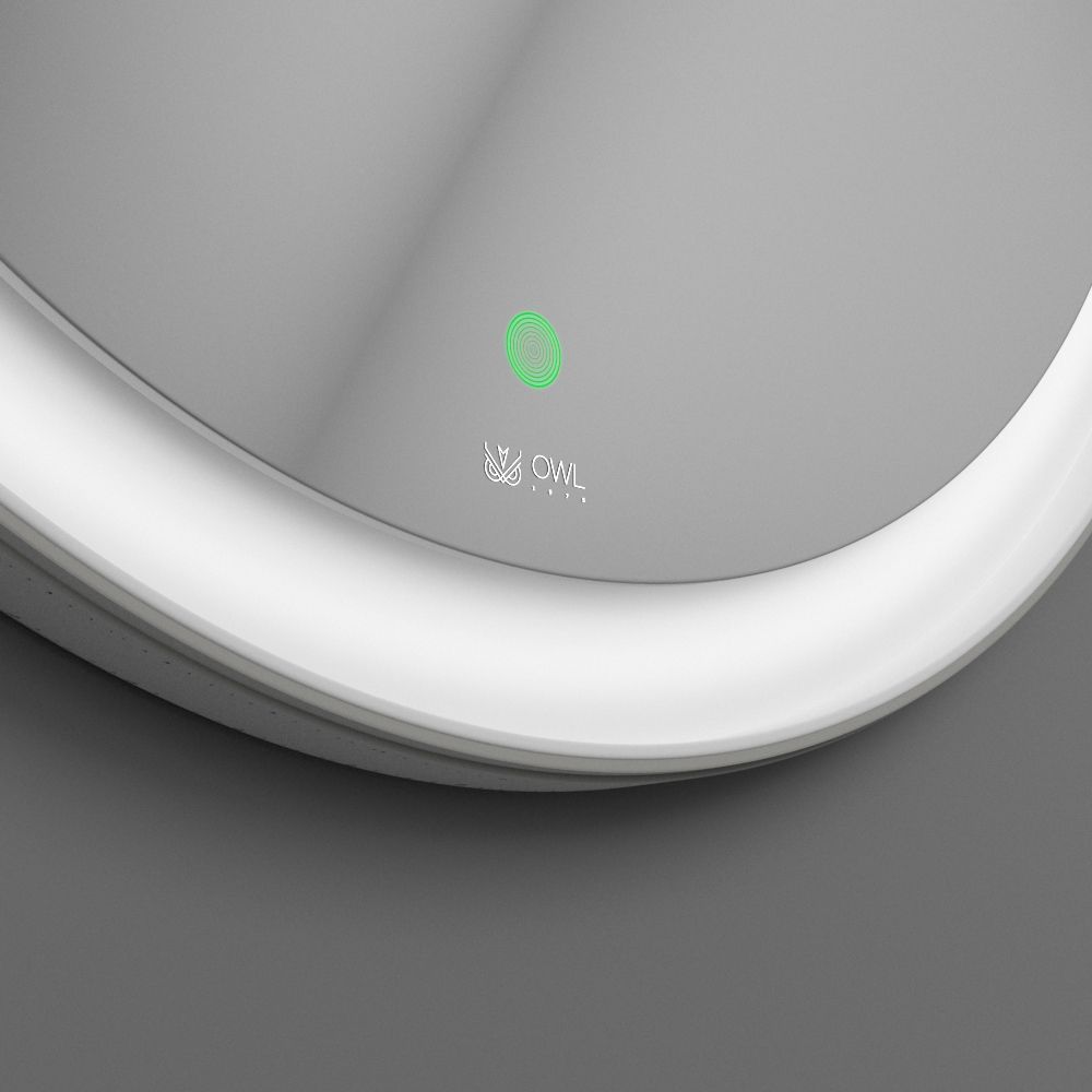 Viken White Зеркало с LED подсветкой, D650