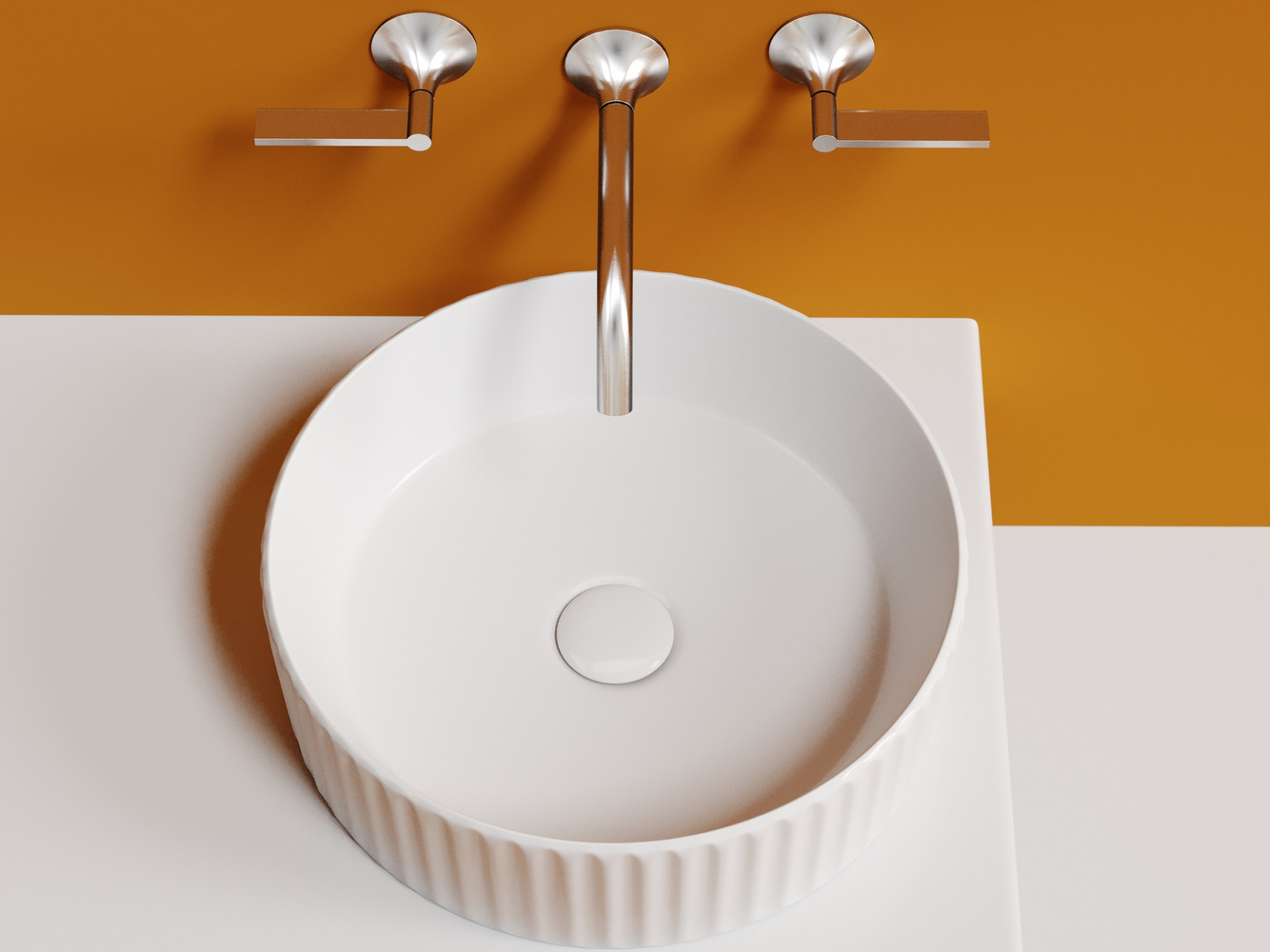 Умывальник чаша накладная круглая Элемент (Element) 360x360x115мм, артикул CN6057