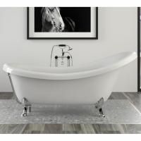 KNIEF Слив с цепочкой, с сифоном с горизонтальным отводом, цвет латунь (смонтирован на ванне)