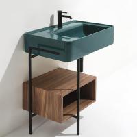 SIMAS RATIO  Раковина чаша подвесная 55x46xh18 см, с 1 отв. для смесителя, без перелива, цвет MENTA