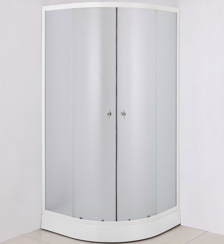 Душевой уголок Niagara NG-003 80x80 с поддоном профиль Хром стекло матовое