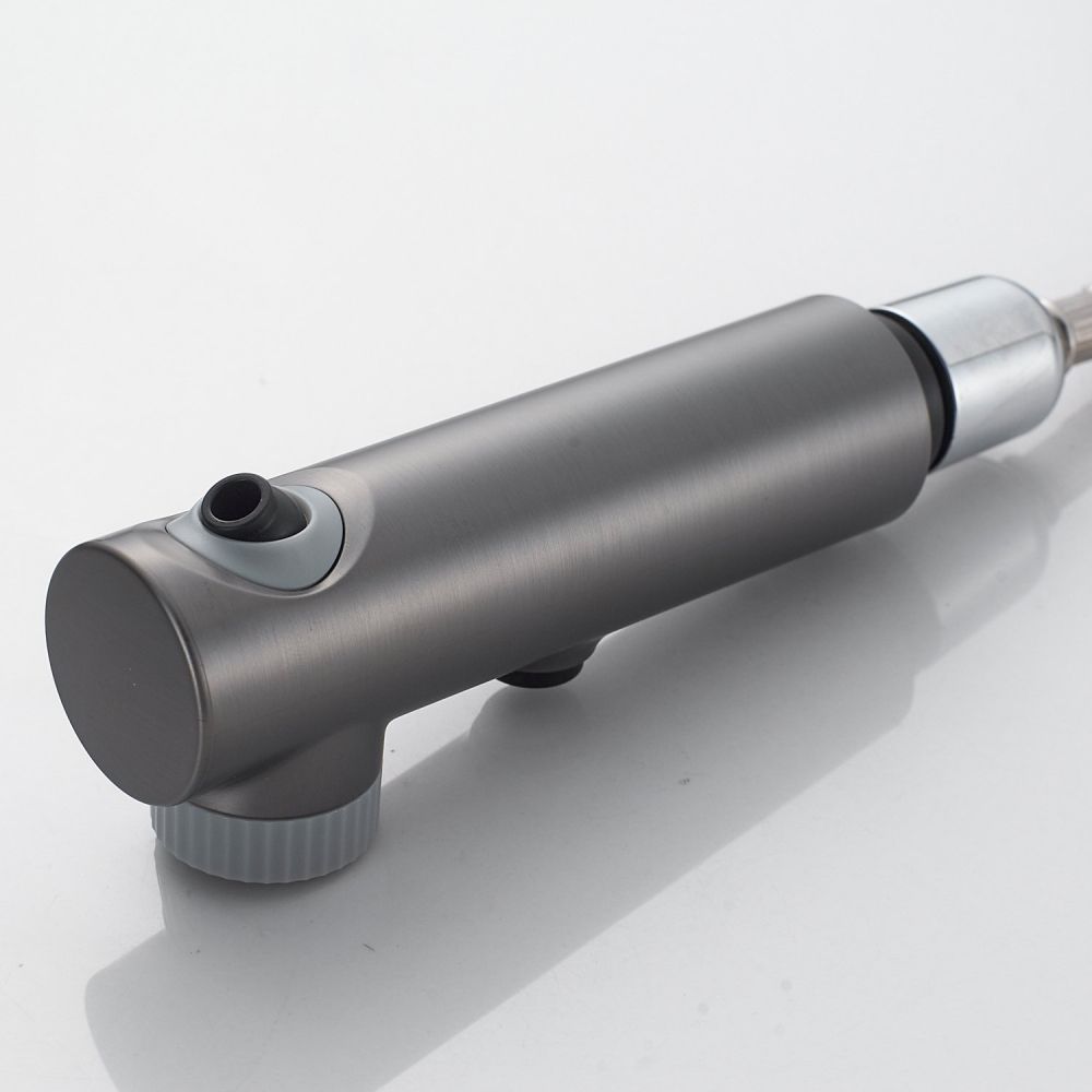 Смеситель для раковины многофункциональный Raffine F281T, оружейная сталь