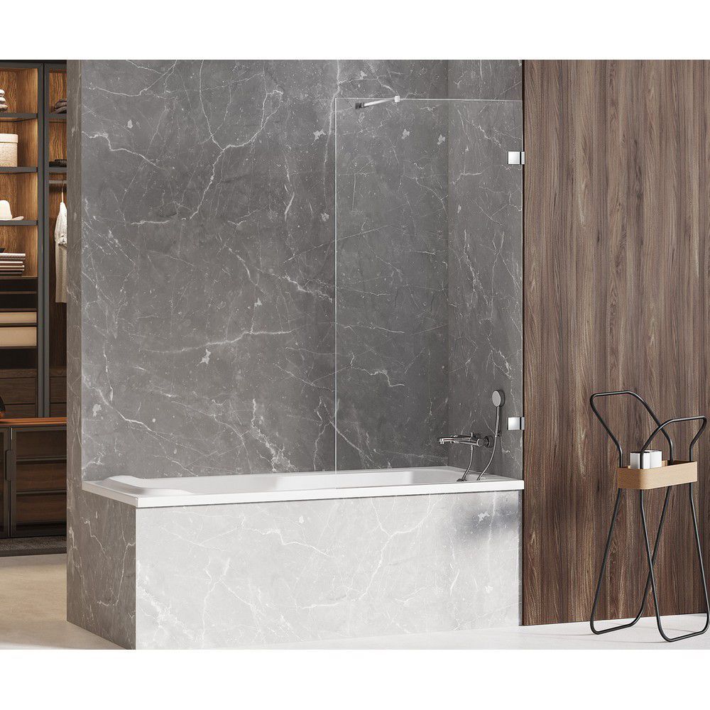 Шторка для ванны NEW TRENDY AVEXA 50 см EXK-1948-WP (хром)