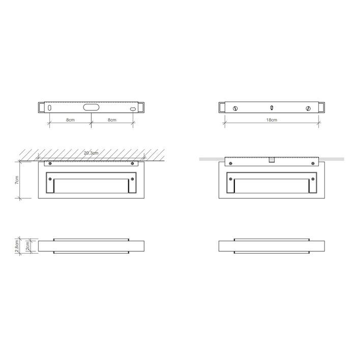 Decor Walther Slim 20 Светильник настенный 20x7x2см, 1x R7S 118 mm max. 100W, цвет: никель сатинированный ЗАКАЗ ПО ЗАПРОСУ Decor Walther Slim 20 Светильник настенный 20x7x2см, 1x R7S 118 mm max. 100W, цвет: никель сатинированный ЗАКАЗ ПО ЗАПРОСУ