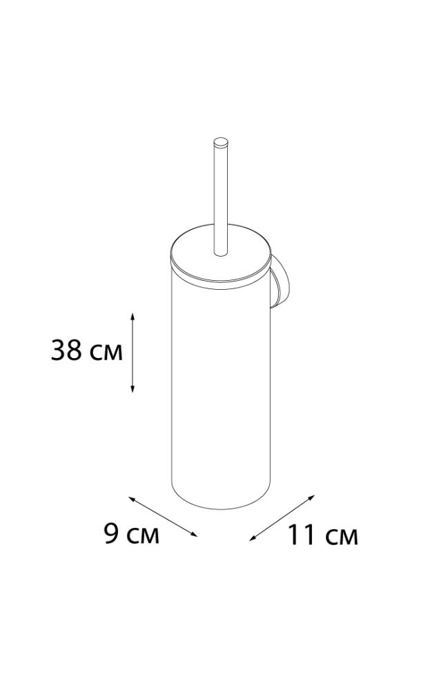 Ершик для унитаза Fixsen Hotel FX-31013 Хром, артикул FX-31013
