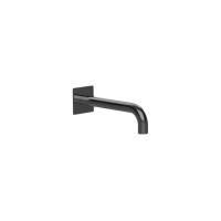 Излив, Almar, Waterfalls, настенный, вынос излива, мм-240, стандарт подводки-1/2", с квадратным отражателем, цвет-Absolute Black Brushed PVD Излив, Almar, Waterfalls, настенный, вынос излива, мм-240, стандарт подводки-1/2", с квадратным отражателем, цвет-Absolute Black Brushed PVD