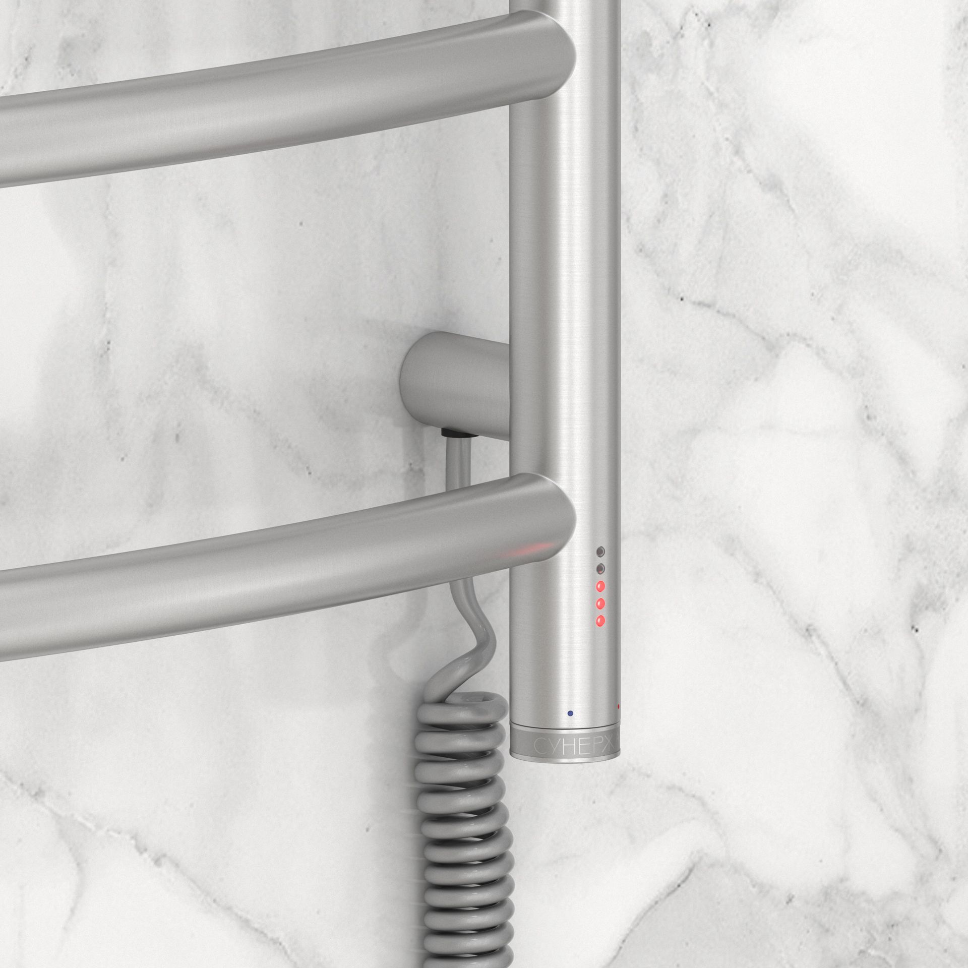 Полотенцесушитель электрический "ГАЛАНТ 4.0" 1200х500 правый (Сатин)