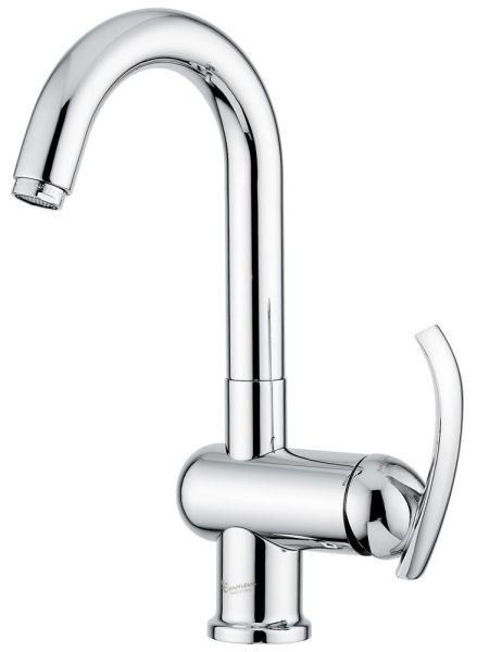 Emmevi Ramses, высокий однорычажный смеситель для раковины, с донным клапаном, цвет хром