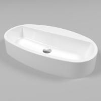 Умывальник WHITECROSS Obsidian D 65x37 (белый глянец) иск. камень Умывальник WHITECROSS Obsidian D 65x37 (белый глянец) иск. камень