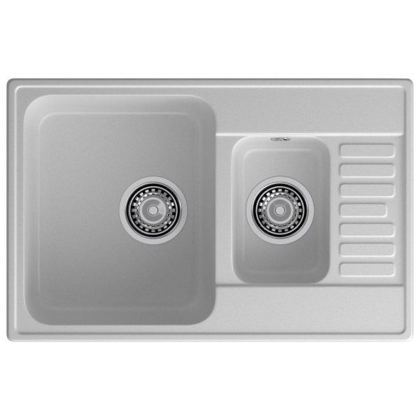 Кухонная мойка GranFest QUARZ 21К, серый