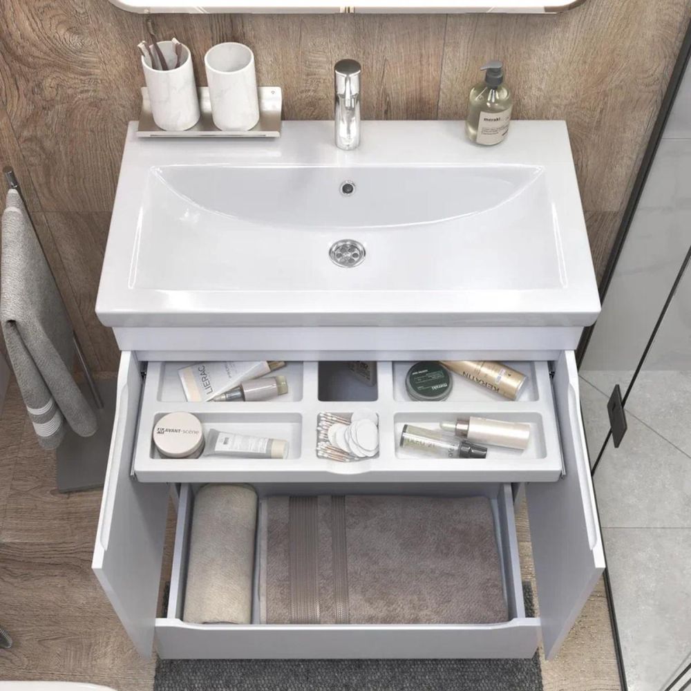 Тумба с раковиной напольная VIGO Grani 286, 80 см, артикул 286-com