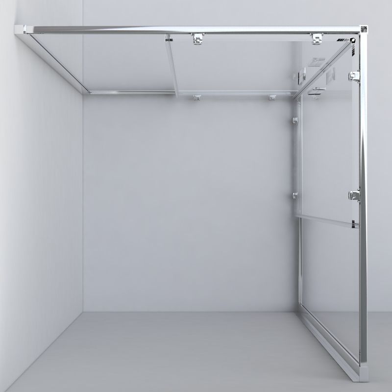 Душевые уголки Vincea Душевой уголок Garda VSS-1G900CH, 900*900, хром, стекло шиншилла ,