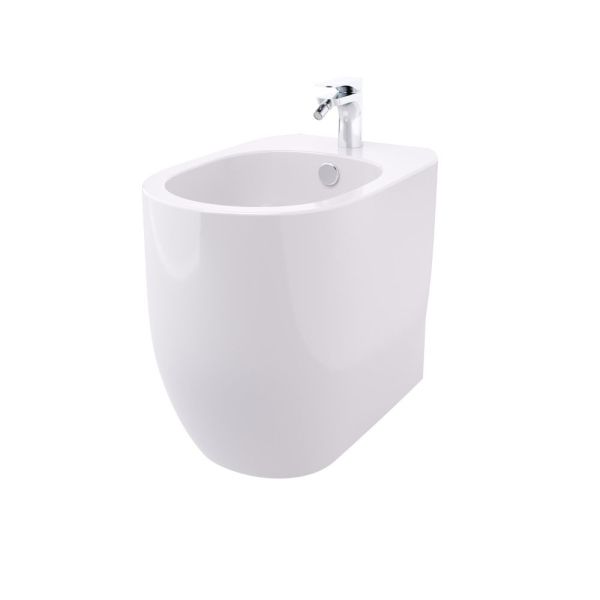 Hidra Gio, напольное биде c крепежом, 55x36,5x42h см, цвет белый матовый