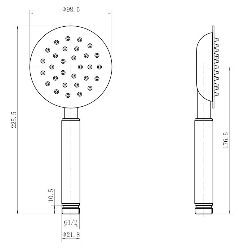 Лейка для душа FASHUN A004-21, бронза