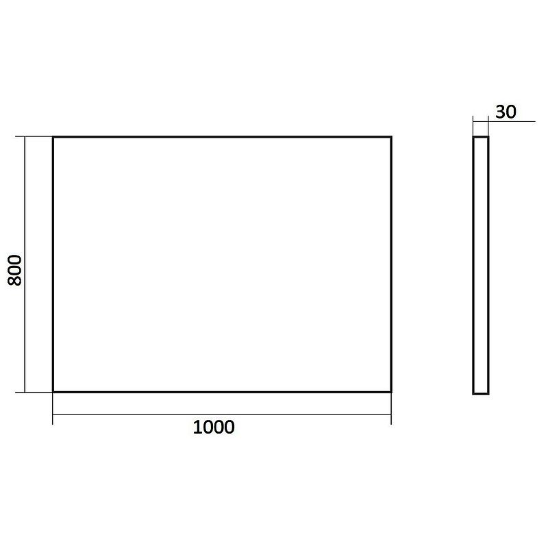 Зеркало Orange Line 100 Li-100ZE с подсветкой с сенсорным выключателем