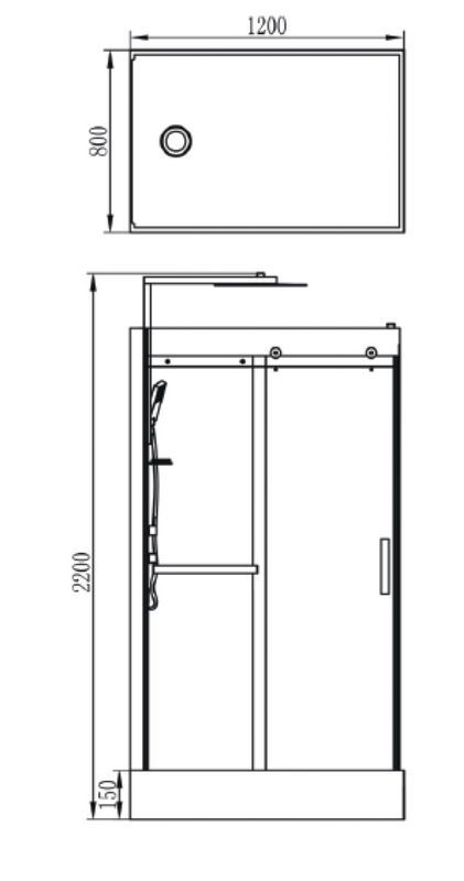 Душевая кабина Orans OLS-SR8629 ED REVERSIBLE Душевая кабина Orans OLS-SR8629 ED REVERSIBLE