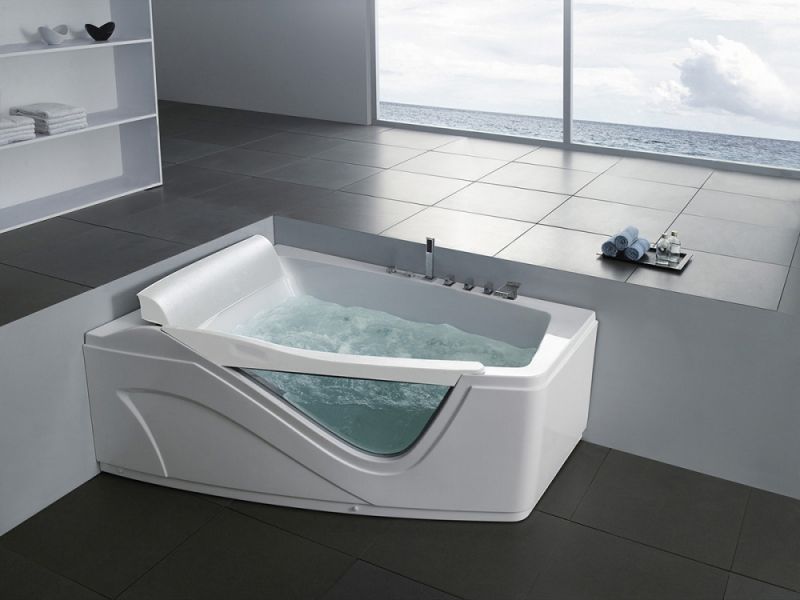 Акриловая ванна Gemy G9056BL 170х130 с гидромассажем Акриловая ванна Gemy G9056BL 170х130 с гидромассажем