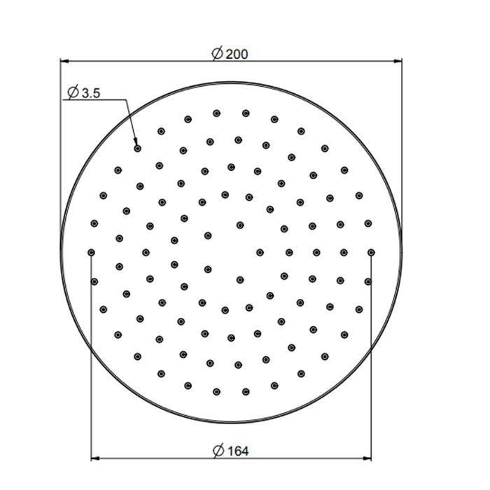 FIMA|Carlo Frattini Wellness Верхний душ из ABS Ø 200 мм., цвет хром