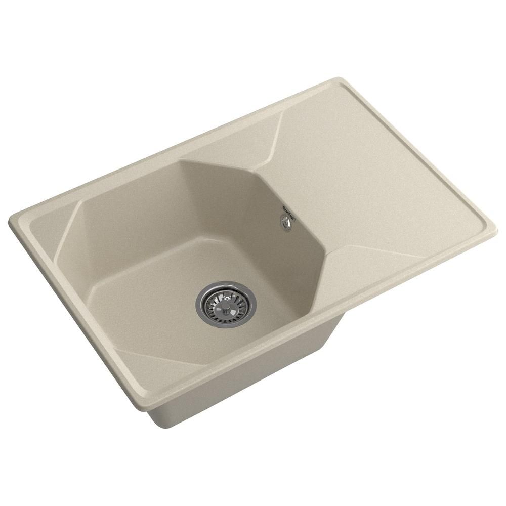 Кухонная мойка GranFest UNIQUE 740L, топаз, артикул U-740L топаз