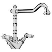 Смеситель для кухни Webert Kitchen Dorian DO780102 Хром Белый