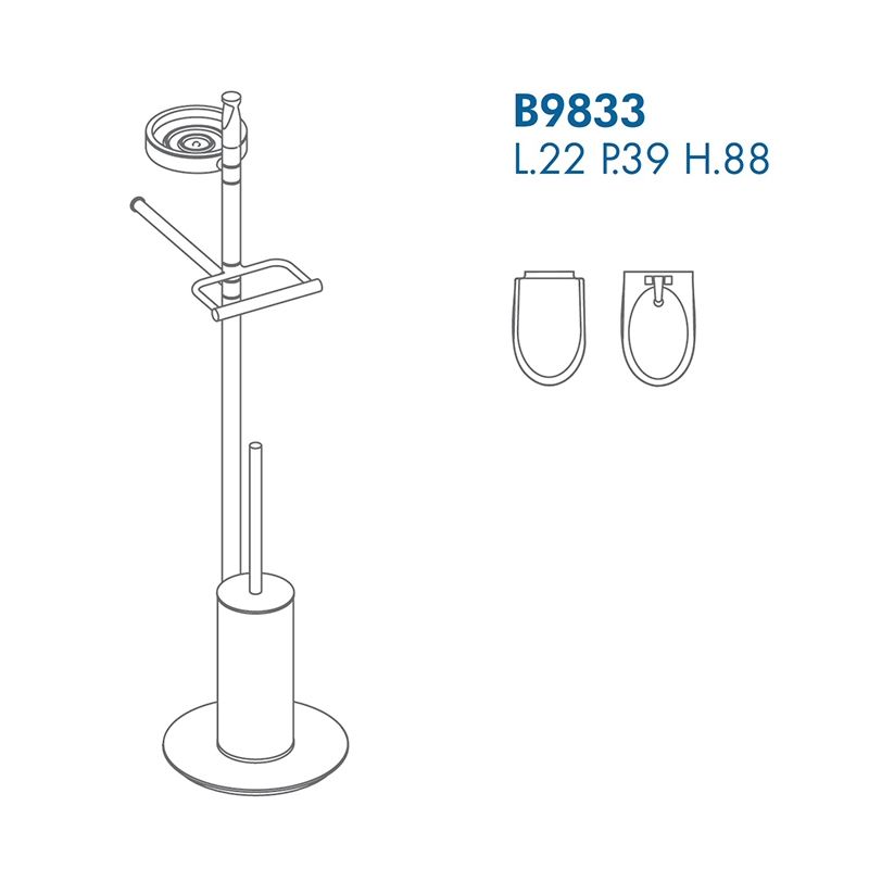 Напольная стойка Colombo Design Planets B9833.000 Хром Напольная стойка Colombo Design Planets B9833.000 Хром