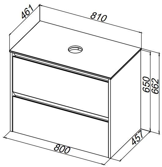 Тумба под раковину Allen Brau Activity 80 1.34012.PWM папирус матовый/олива браш