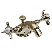 Devon & Devon Coventry Смеситель для биде с донным клапаном, жёсткая (трубка) подводка воды (Цвет: светлое золото)