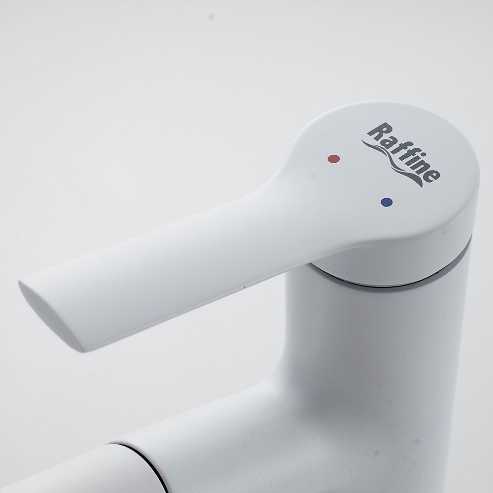 Смеситель для раковины многофункциональный Raffine F281C, белый