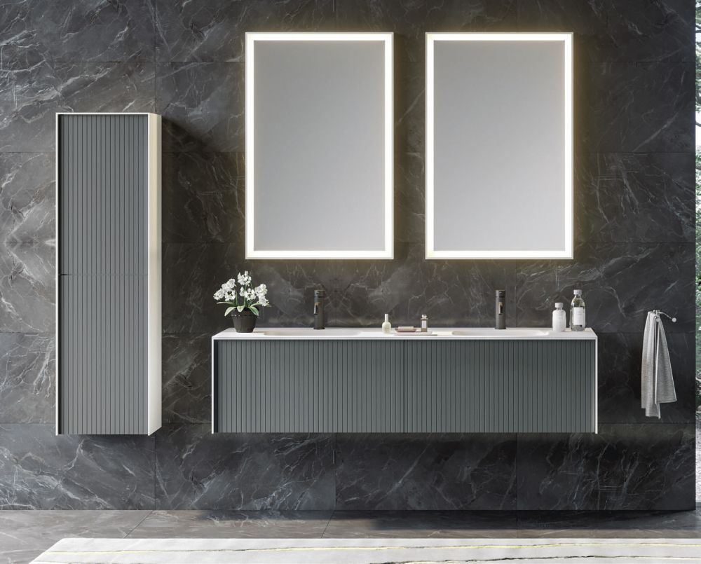 Пенал ORKA Cube 40 антрацит матовый, универсальный